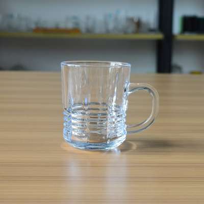 Classic cheap small drinking glass mug for tea/coffee/milk