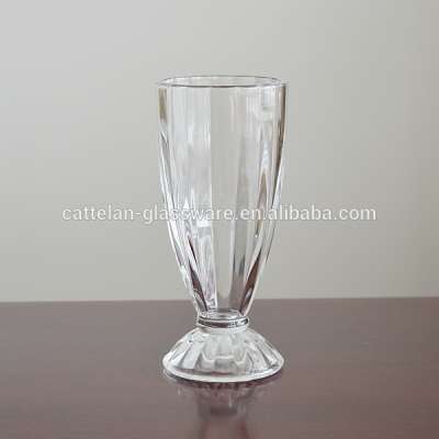 Wholesale stocked feature crystal glassware ice cream glass cup juice cup milkshake cups