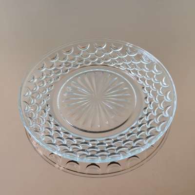 vegetable basket clear glass fruit plate small type