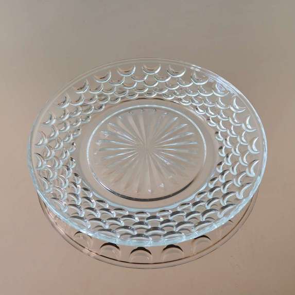 vegetable basket clear glass fruit plate small type