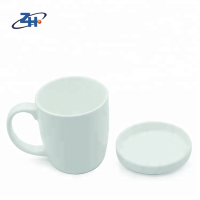 High quality large belly shape ceramic mug with cover