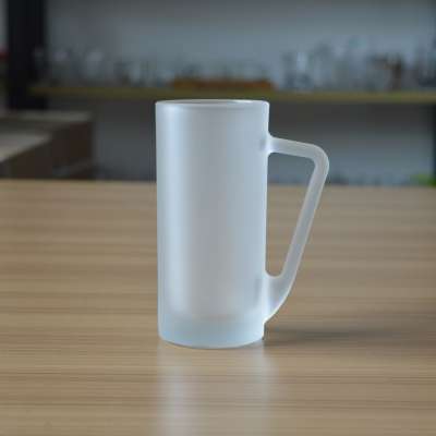 Delicate straight frost beer mug with 240ml volume